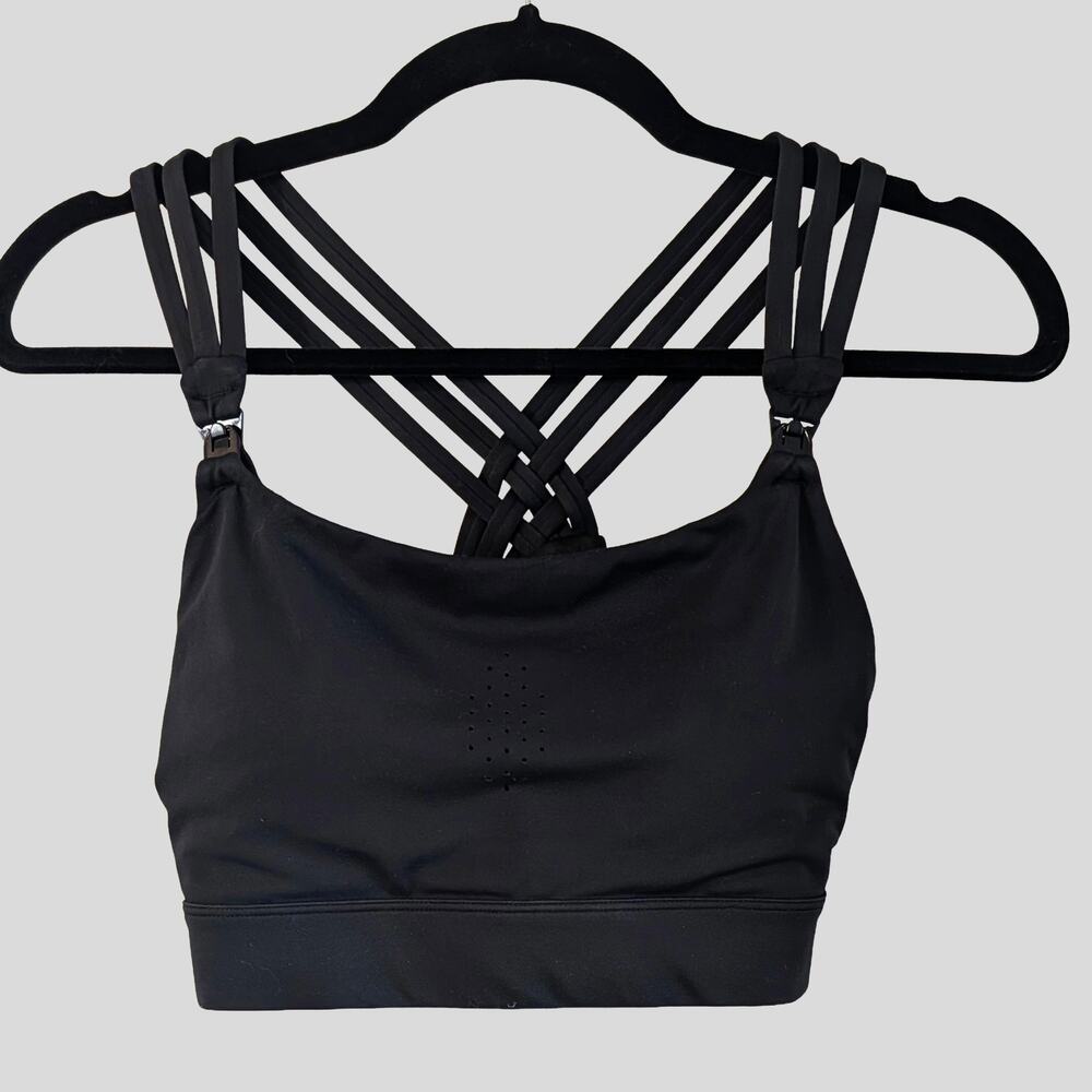 Sweat and Milk Chloe 3 Running Nursing Sports Bra Black Size S